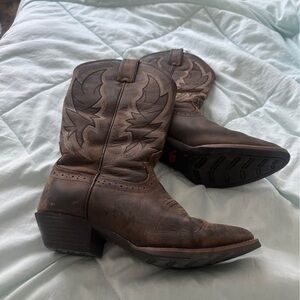 Justin Boots Brown Heeled Boots
